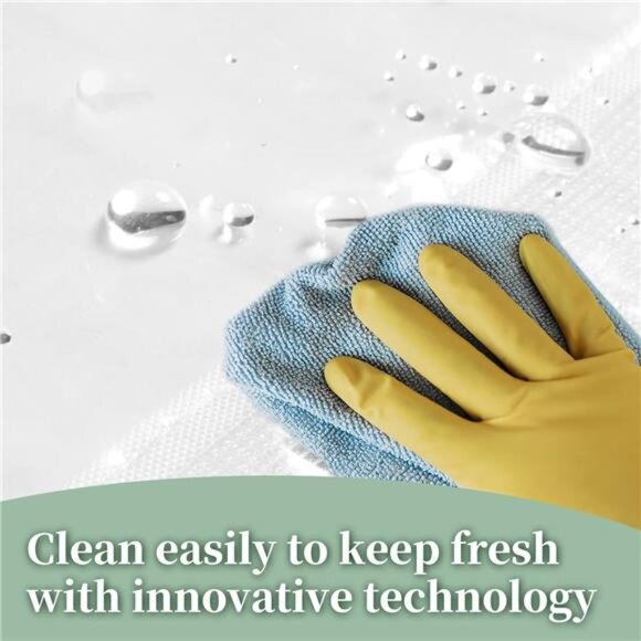 Clear Shower Curtain Liner Waterproof PEVA Bathroom Curtain Rustproof Grommets - Picture 4 of 8